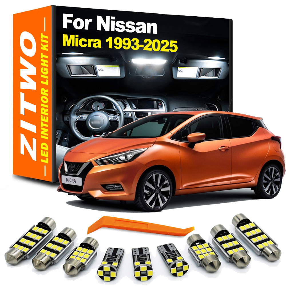 AutoGlowLED LED Interior Light Kit for Nissan Micra K11 K12 K13 K14 1993-2025