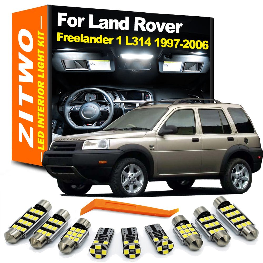 AutoGlowLED 12pc Canbus LED Interior Light Kit for Land Rover Freelander 1 L314 1997-2006