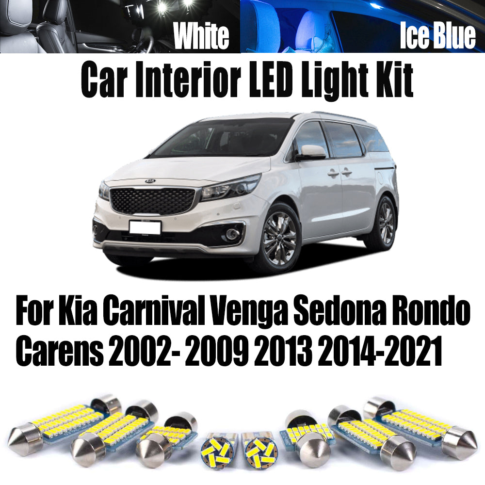 AutoGlowLED Canbus LED Interior Light Kit for Kia Carnival Venga Sedona Rondo Carens