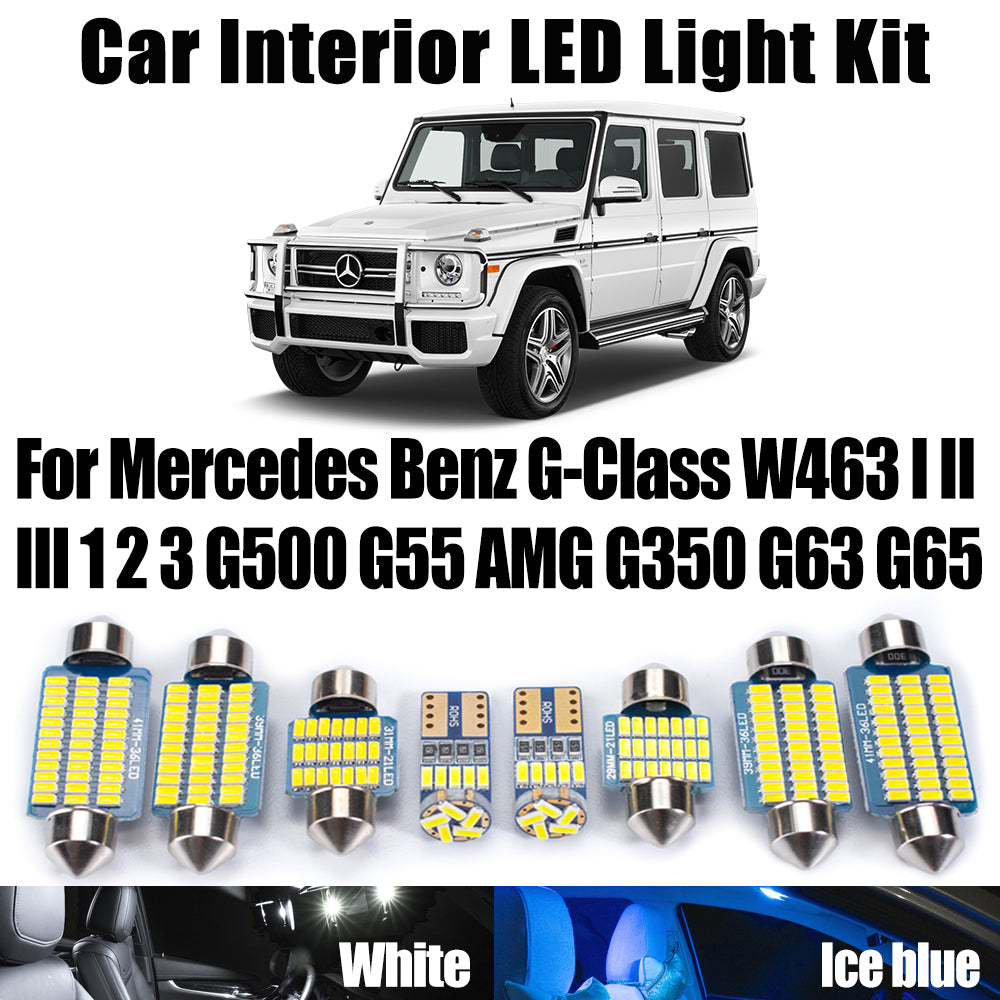 AutoGlowLED LED Interior Light Kit for Mercedes-Benz G-Class W463 G500 G55 G63 G65 Canbus