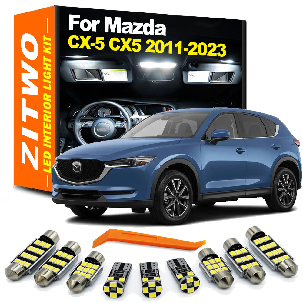 AutoGlowLED 11Pcs LED Interior Light Kit for Mazda CX-5 2011-2023
