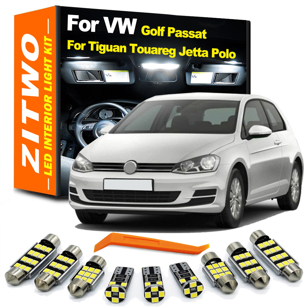 AutoGlowLED VW LED Interior Light Bulb Kit Golf Jetta Passat Polo Tiguan Touareg