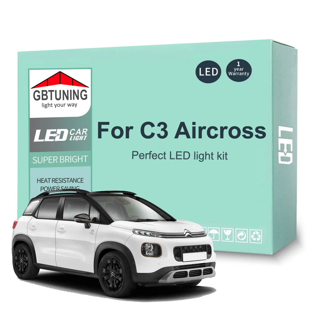 AutoGlowLED Canbus Interior LED Light Kit for Citroen C3 Aircross 2017-2022