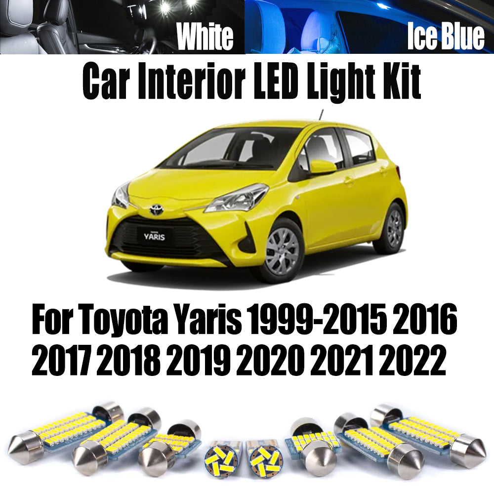 AutoGlowLED Canbus LED Interior Light Kit for Toyota Yaris 1999-2022