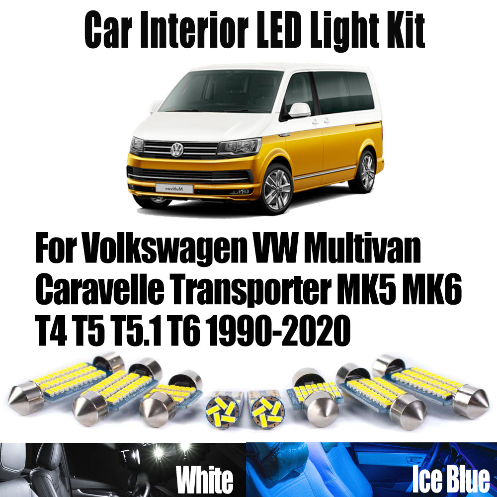 AutoGlowLED LED Interior Light Kit for VW Multivan Caravelle Transporter