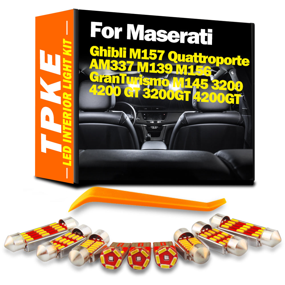 AutoGlowLED LED Interior Light Kit for Maserati Ghibli Quattroporte GranTurismo