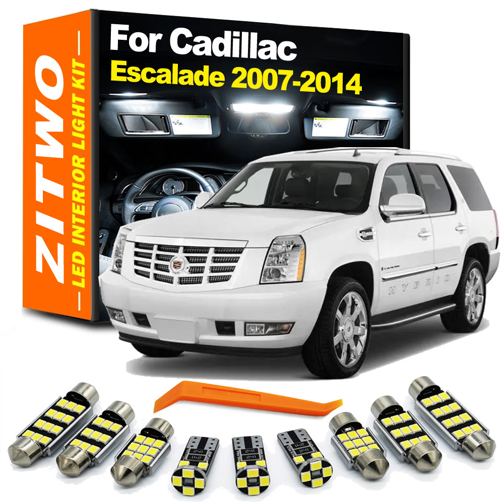 AutoGlowLED 17Pcs LED Interior Light Kit for Cadillac Escalade 2007-2014