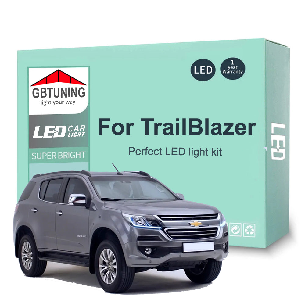 AutoGlowLED 14Pcs LED Interior Light Kit for Chevrolet TrailBlazer 2002-2009 Canbus