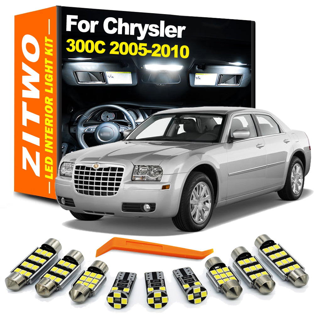 AutoGlowLED 17Pcs LED Interior Light Kit for Chrysler 300 300C 2005-2010