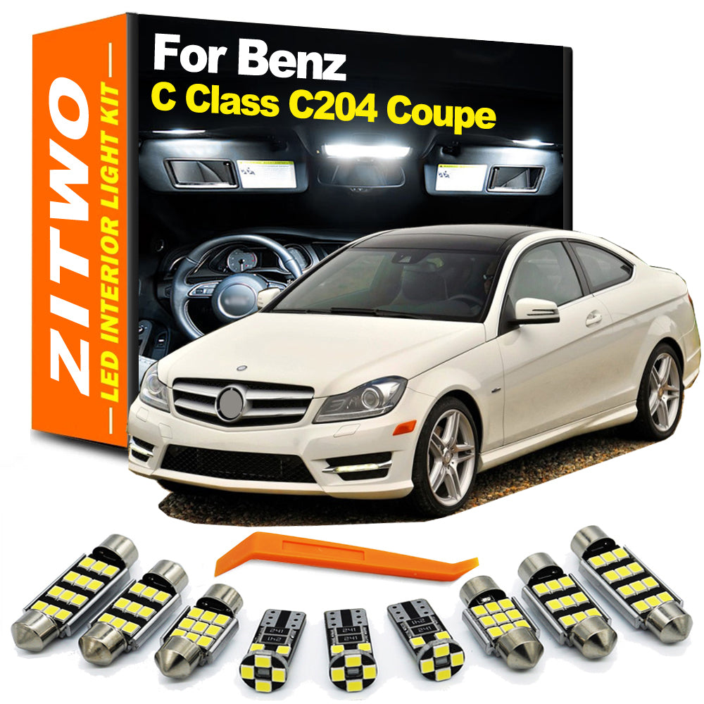 AutoGlowLED 14Pcs LED Interior Light Kit for Mercedes Benz C Class C204 Coupe 2011-2015