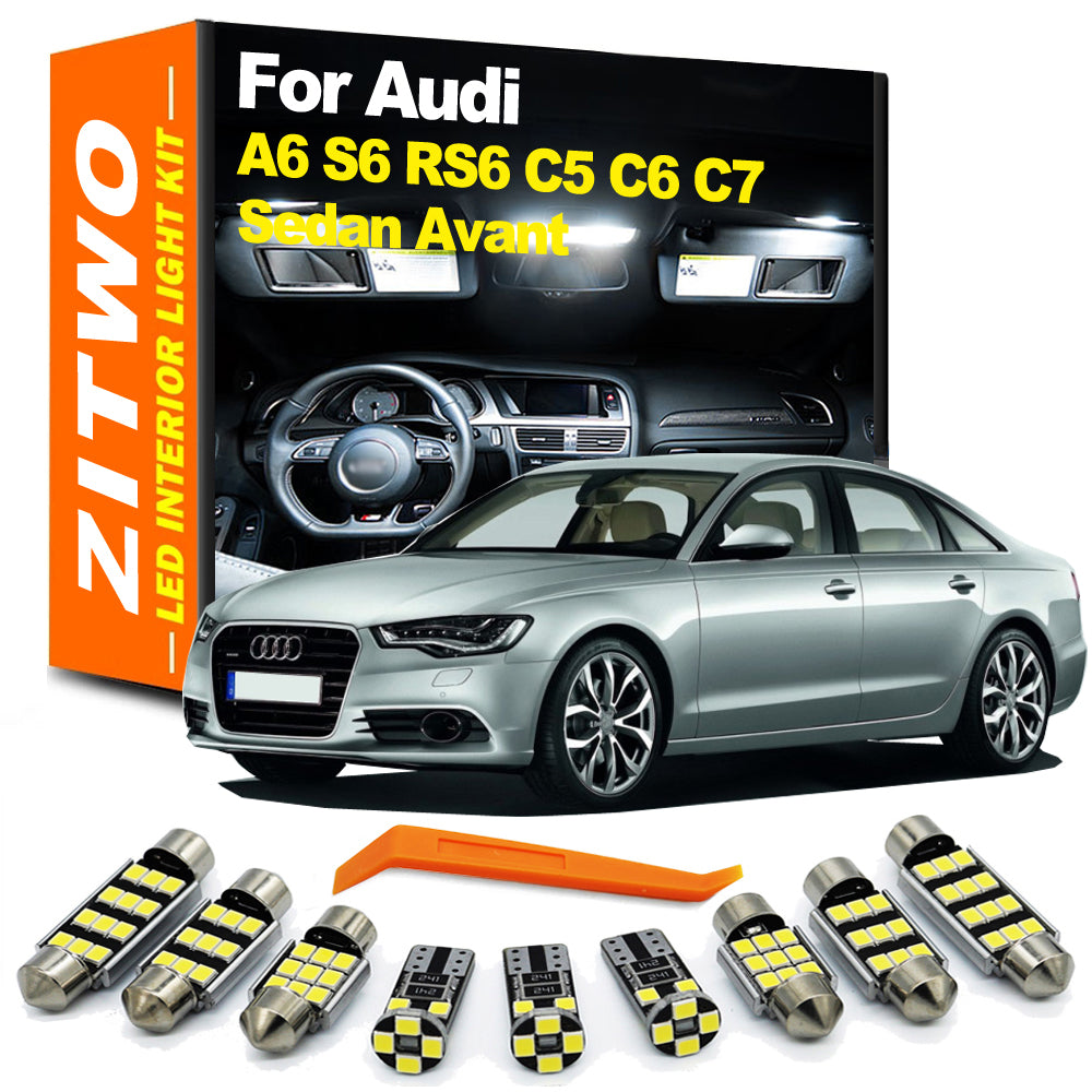 AutoGlowLED LED Interior Light Kit for Audi A6 S6 RS6 C5 C6 C7 1998-2017