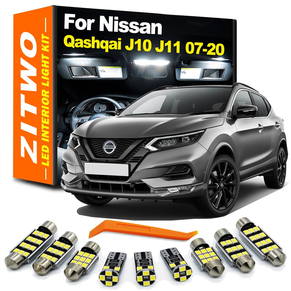 AutoGlowLED LED Interior Light Kit for Nissan Qashqai 2007-2020