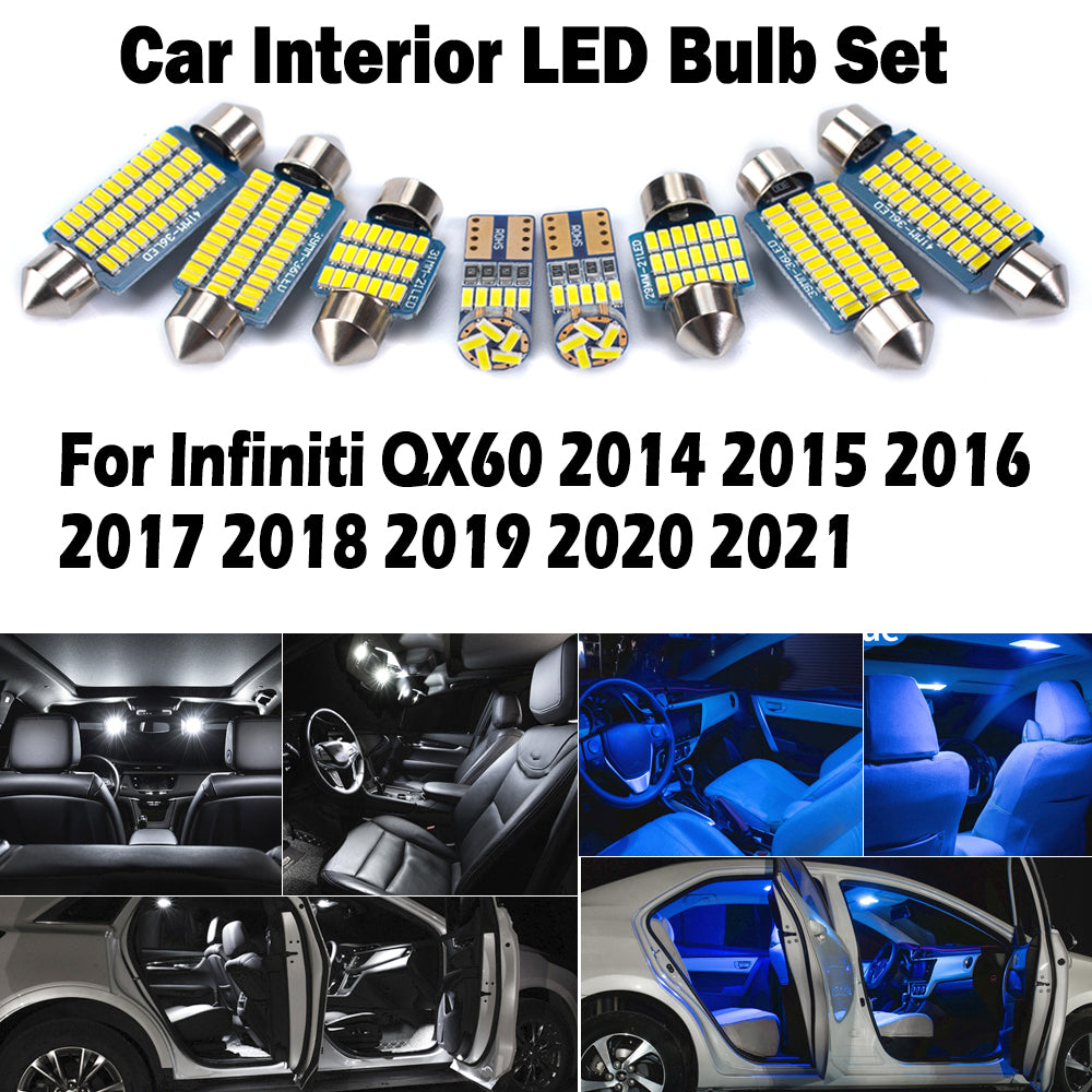 AutoGlowLED LED Interior Light Kit for Infiniti QX60 2014-2021 Canbus