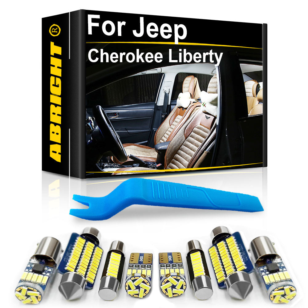 AutoGlowLED Canbus LED Interior Light Kit for Jeep Cherokee XJ ZJ KL Liberty KJ