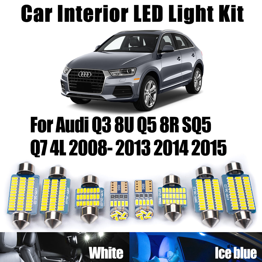 AutoGlowLED Canbus LED Interior Light Kit for Audi Q3 Q5 SQ5 Q7
