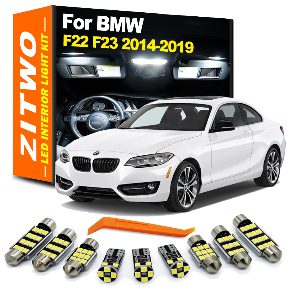 AutoGlowLED 5Pcs LED Interior Light Kit for BMW 2 Series F22 F23 2014-2019