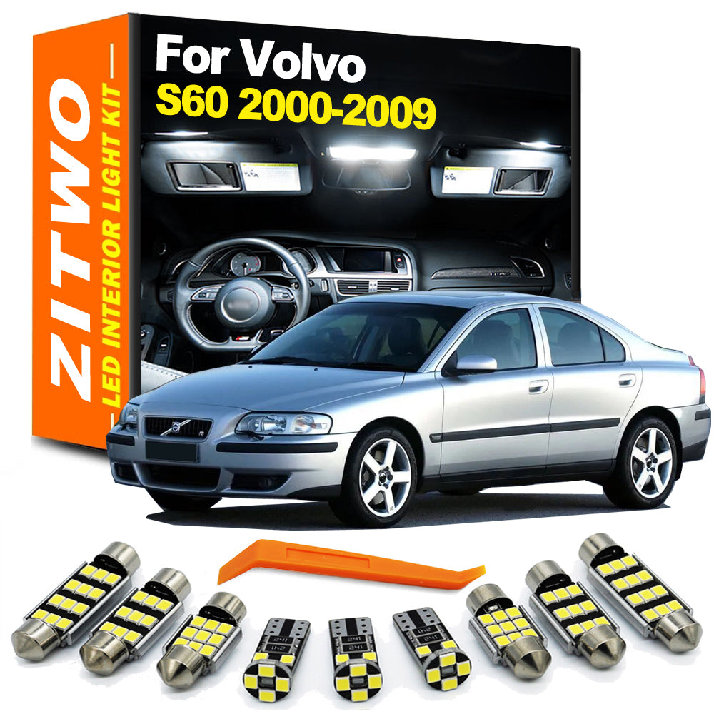 AutoGlowLED 16-Pc LED Interior Light Kit for Volvo S60 I 2000-2009