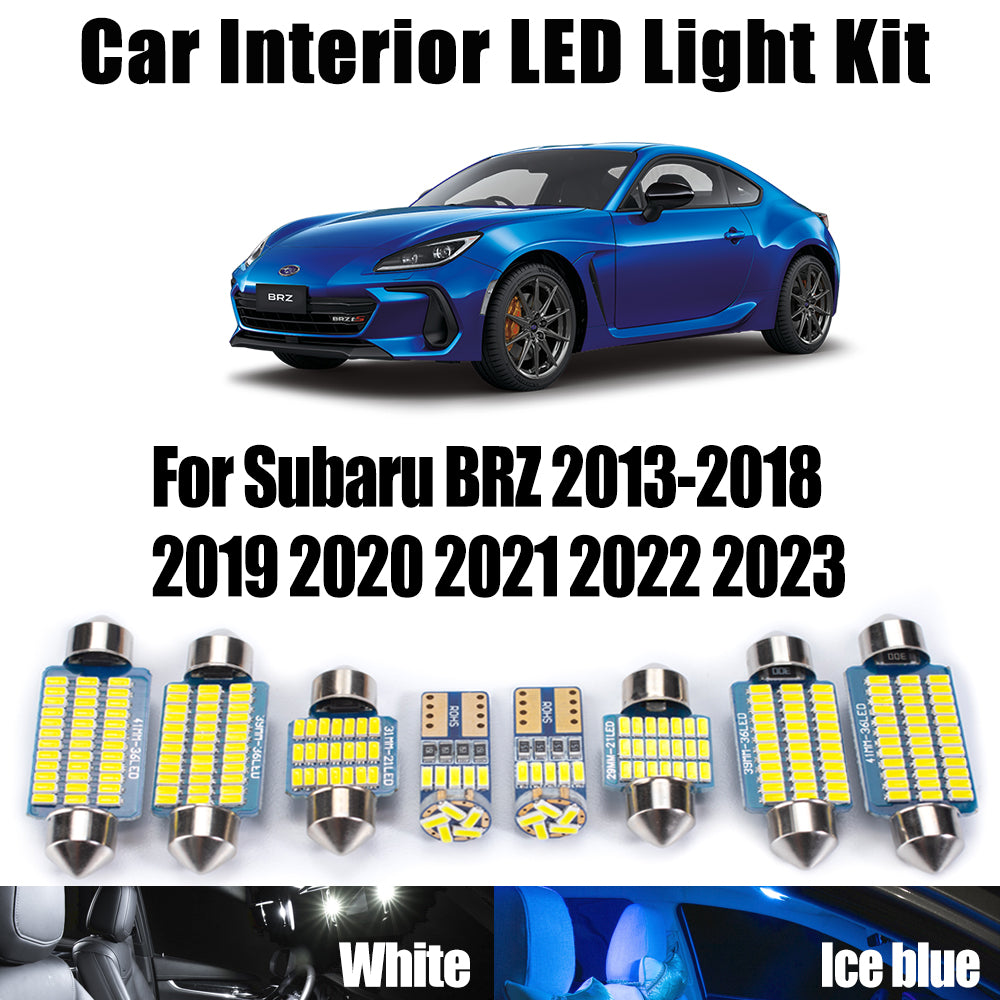 AutoGlowLED 11Pcs Canbus LED Interior Light Kit for Subaru BRZ 2013-2023