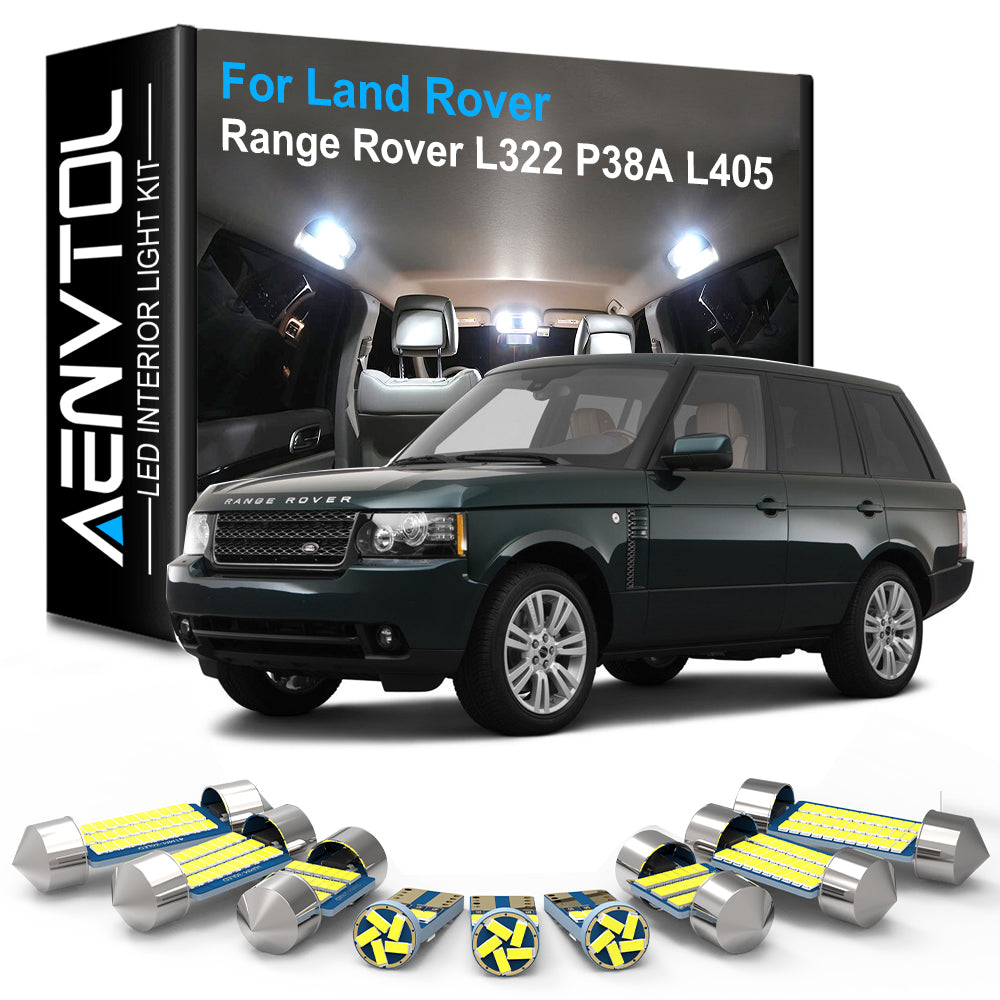 AutoGlowLED LED Interior Light Kit for Land Rover Range Rover L322 P38A P36 Canbus