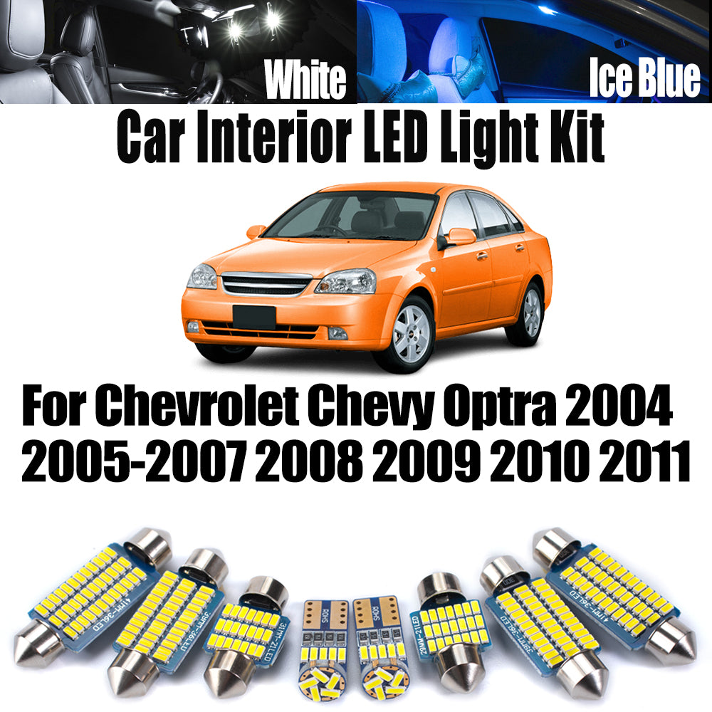 AutoGlowLED 11Pc Canbus LED Interior Light Kit for Chevrolet Optra 2004-2011