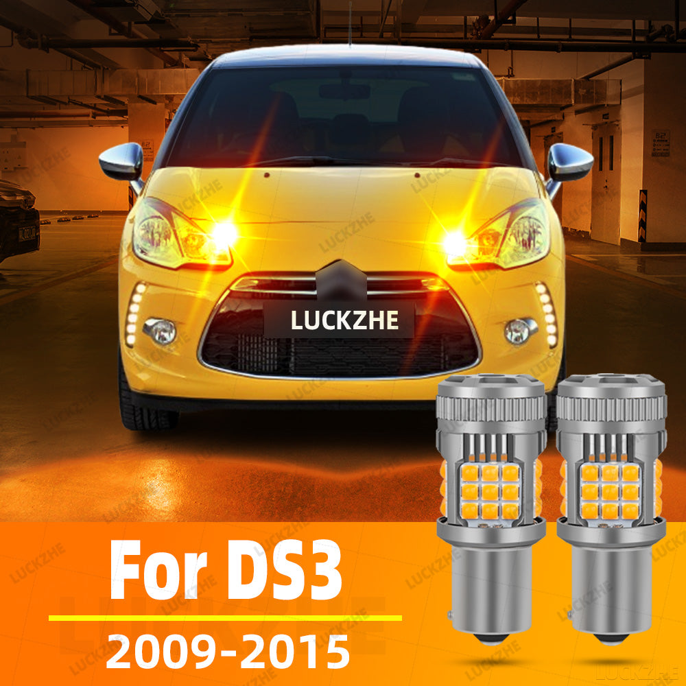 AutoGlowLED LED Turn Signal Lights for CITROËN DS3 2009-2015 Amber 2Pcs