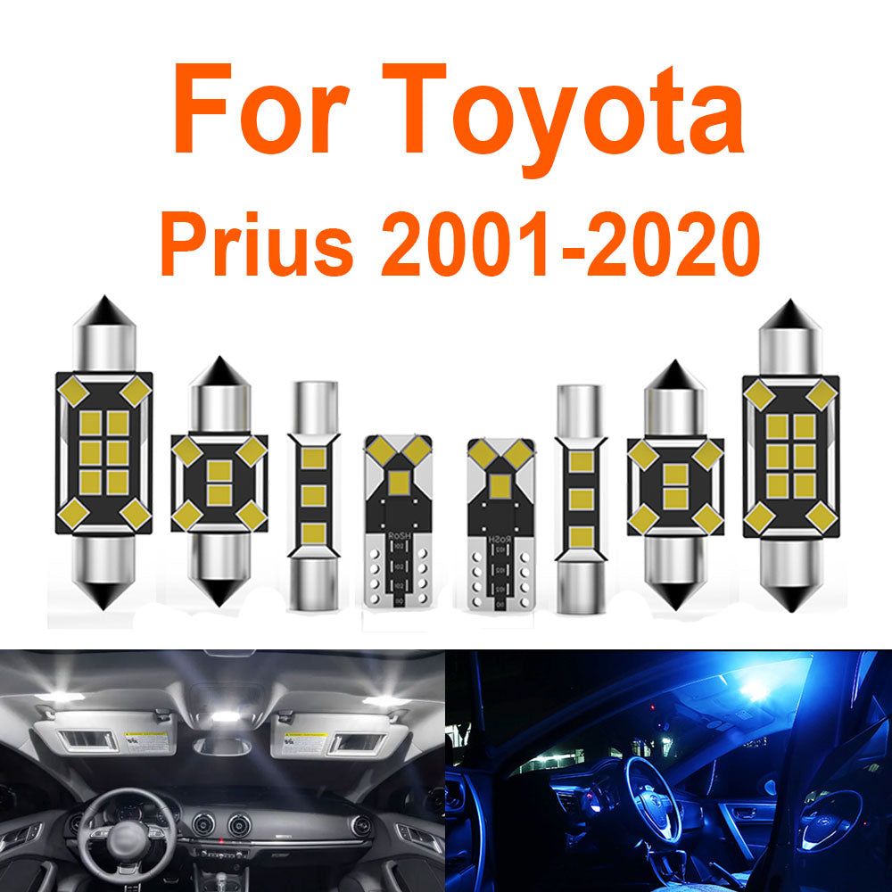 AutoGlowLED Canbus LED Interior Light Kit for Toyota Prius 2001-2020