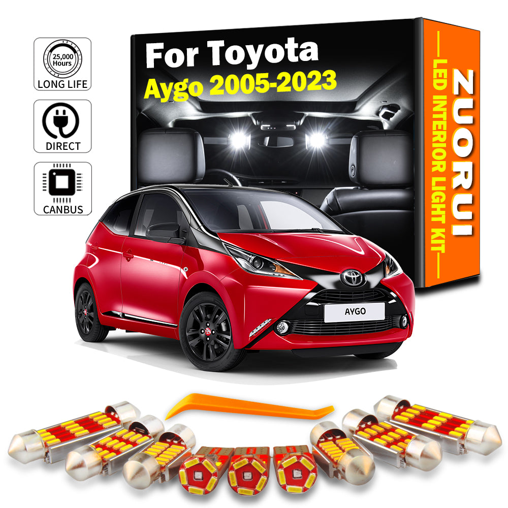 AutoGlowLED Interior LED Light Kit for Toyota Aygo X MK1 MK2 MK3 2005-2023