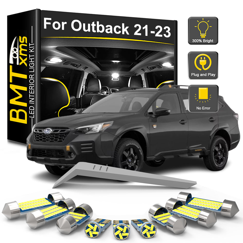 AutoGlowLED LED Interior Light Kit for Subaru Outback BT 2020-2023 Canbus 10Pcs