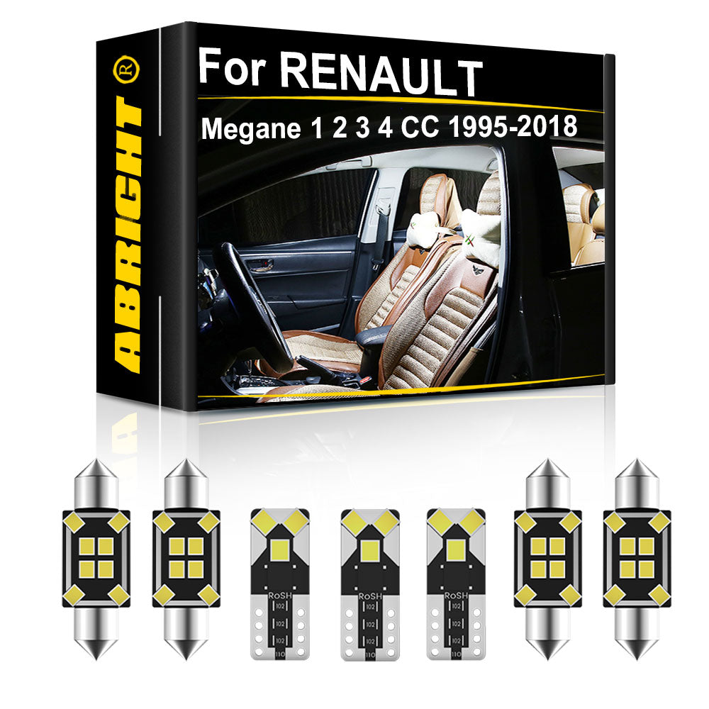 AutoGlowLED Canbus LED Interior Light Kit for Renault Megane