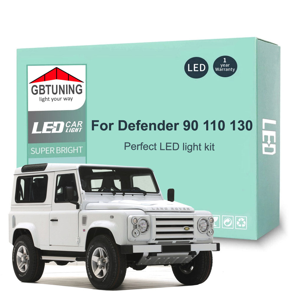 AutoGlowLED Canbus LED Interior Light Kit for Land Rover Defender L316 90 110 130 1990-2006