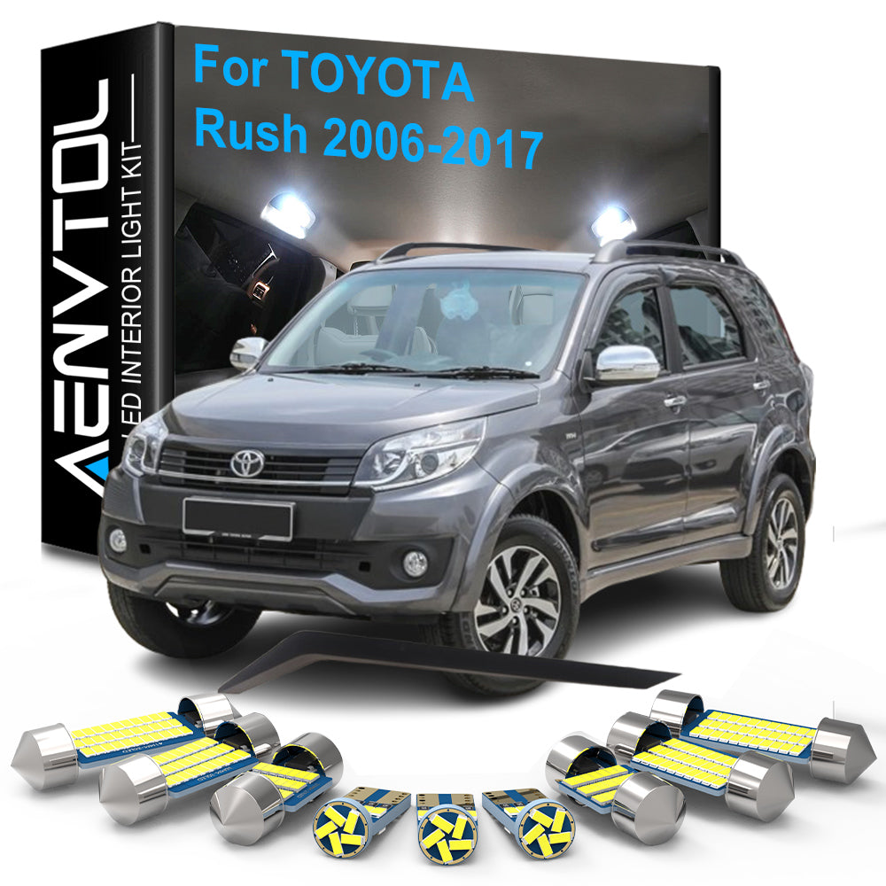 AutoGlowLED 9pc Canbus LED Interior Light Kit for Toyota Rush F700 2006-2017