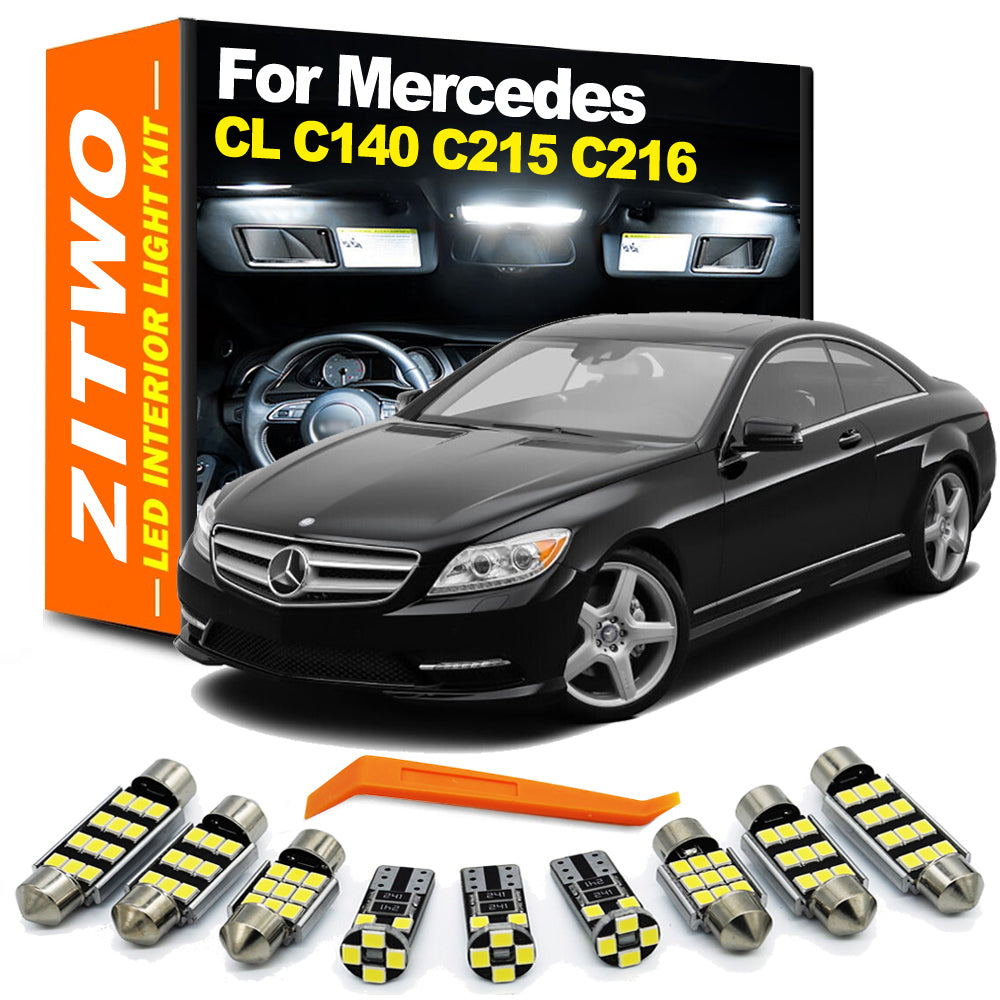 AutoGlowLED LED Interior Light Kit for Mercedes-Benz CL Class C140 C215 W215 C216 W216 1992-2014