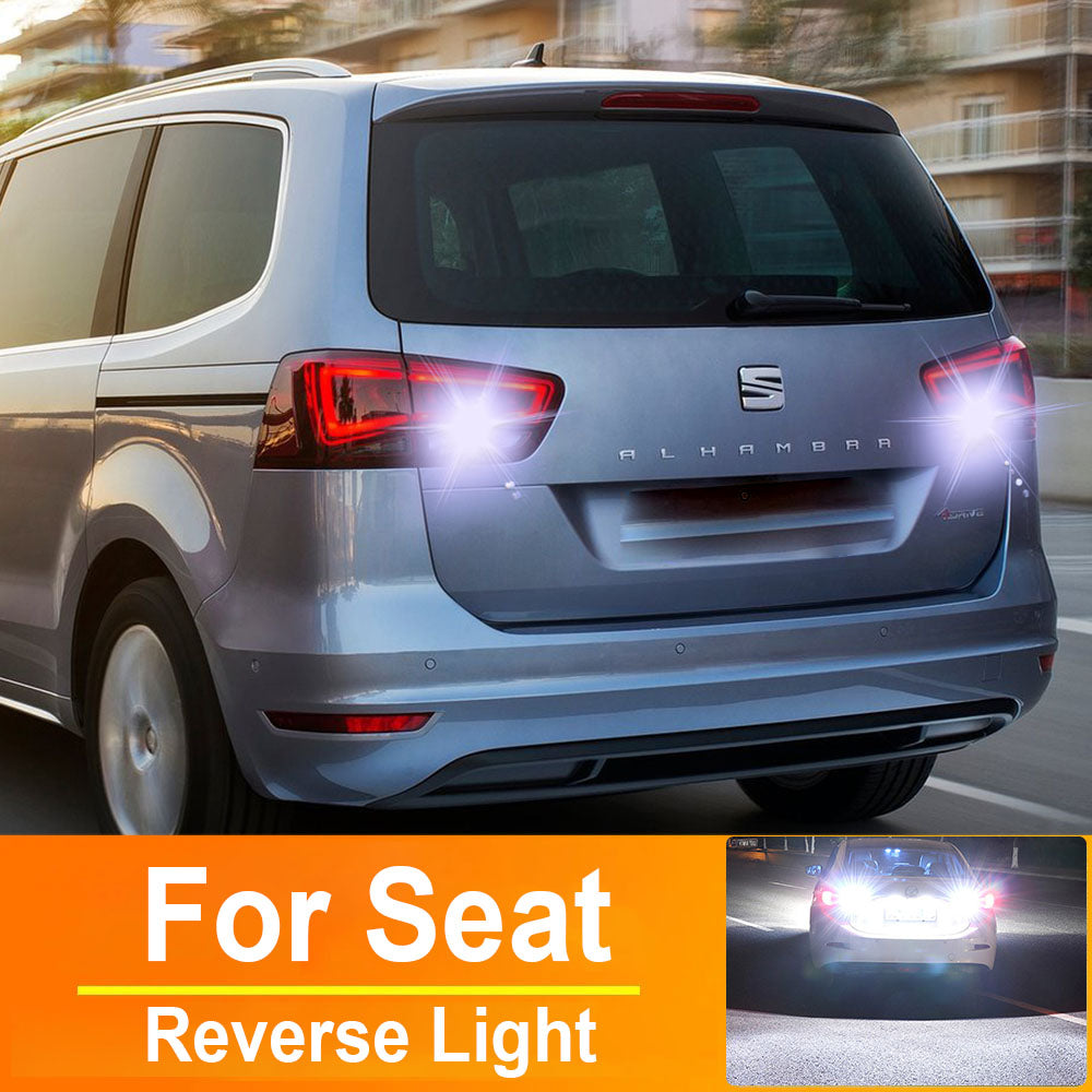 AutoGlowLED T15 W16W LED Reverse Light Bulbs for Seat Alhambra Ibiza Ateca