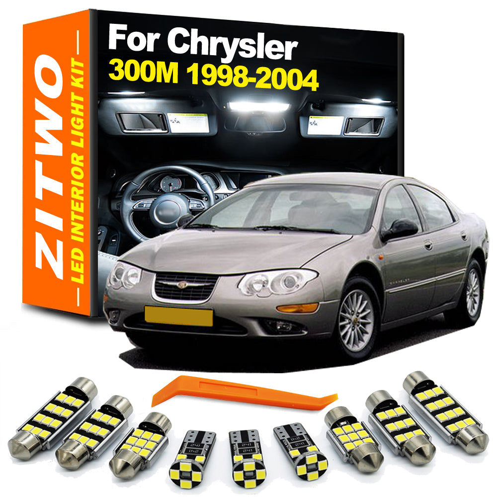 AutoGlowLED 16pc LED Interior Light Kit for Chrysler 300M 1998-2004