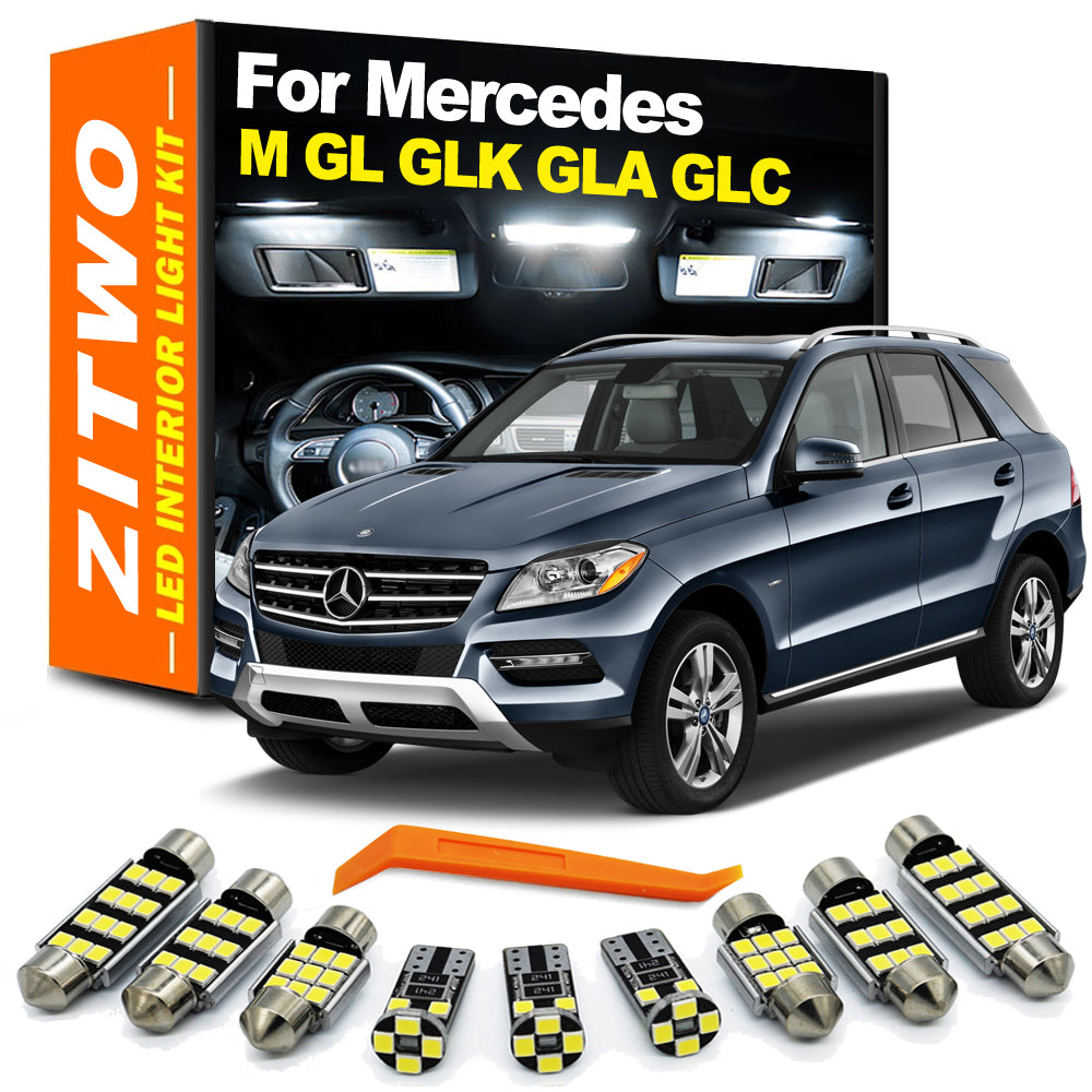AutoGlowLED Mercedes LED Interior Light Kit M ML GL GLK GLA GLC W163-W253