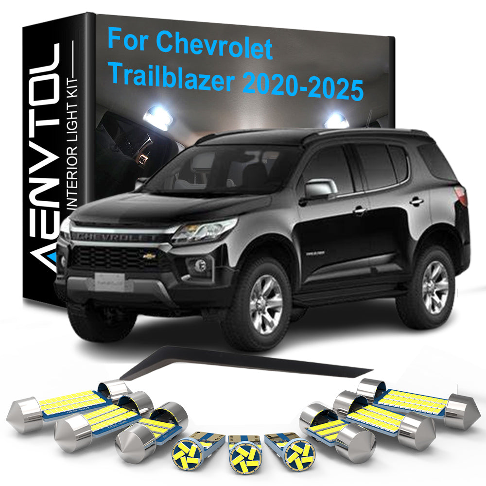 AutoGlowLED 13pcs Canbus LED Interior Light Kit for Chevrolet Trailblazer 2020-2025