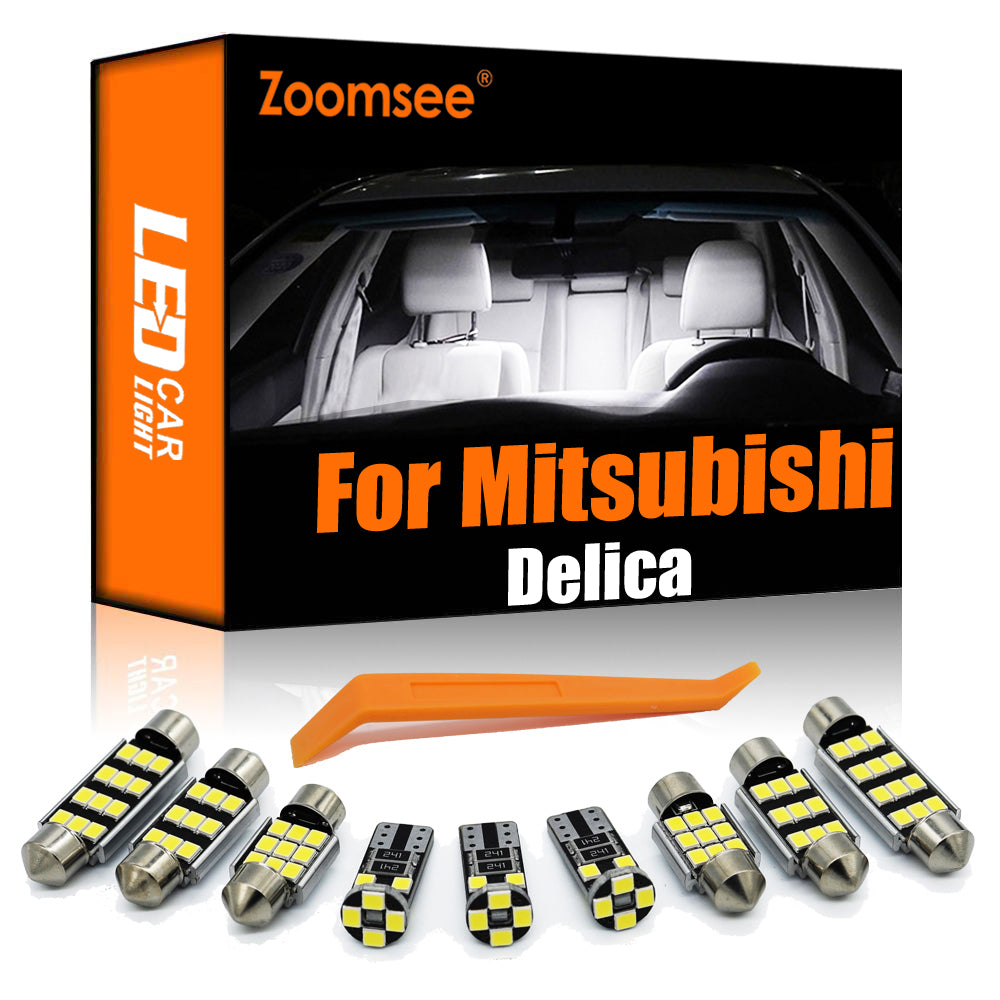 AutoGlowLED 12Pc Interior LED Light Kit for Mitsubishi Delica D5 2007-2018 Canbus