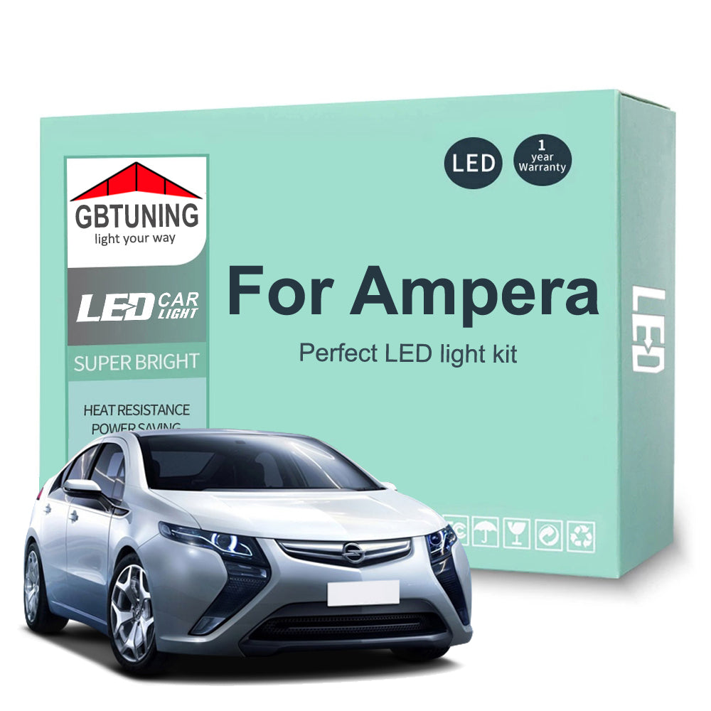 AutoGlowLED Canbus LED Interior Light Kit for Vauxhall Opel Ampera 2011-2016 12Pcs