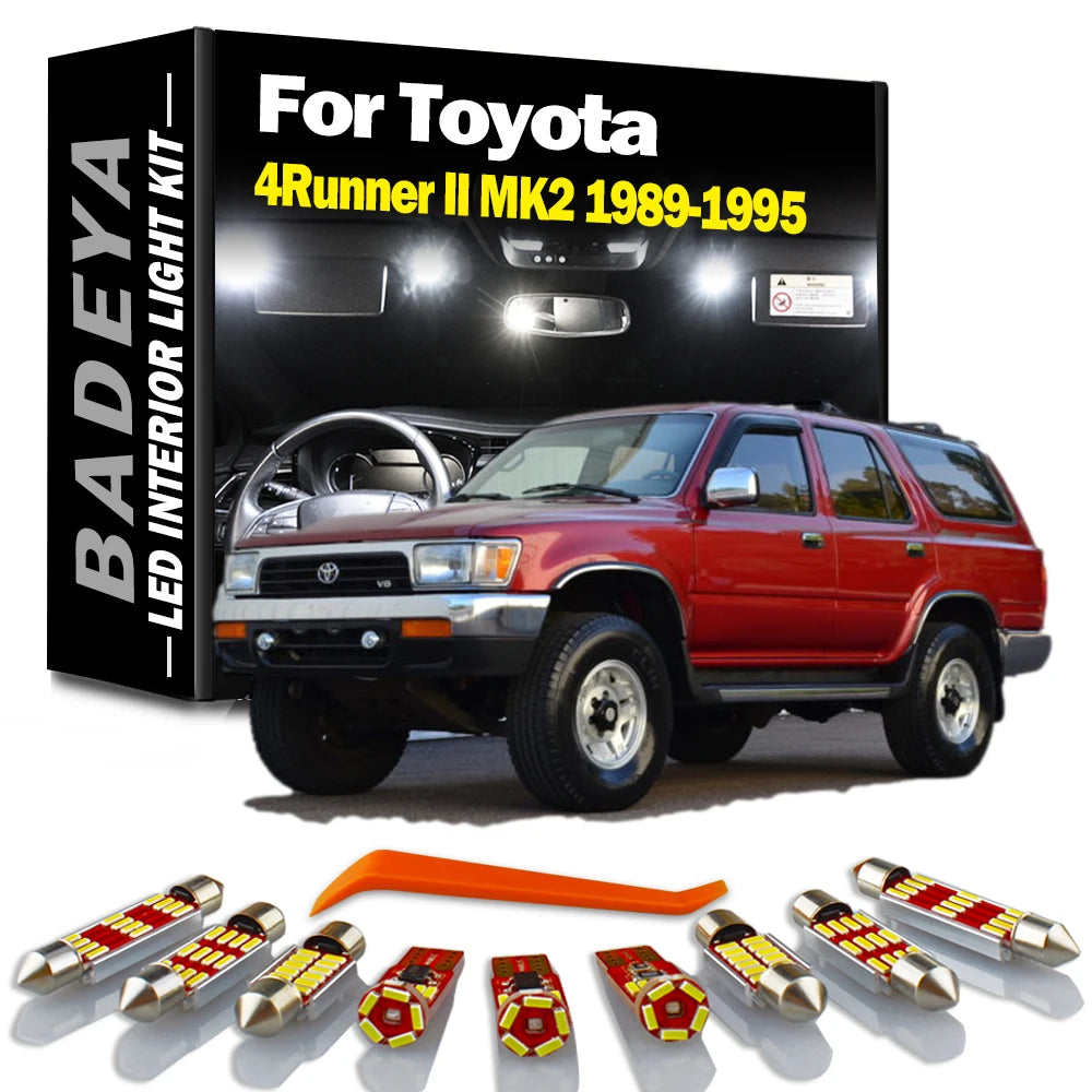 AutoGlowLED 9Pc LED Interior Light Kit for Toyota 4Runner II MK2 1989-1995