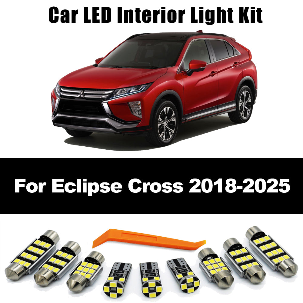 11Pcs AutoGlowLED LED Interior Light Kit for Mitsubishi Eclipse Cross 2018-2025