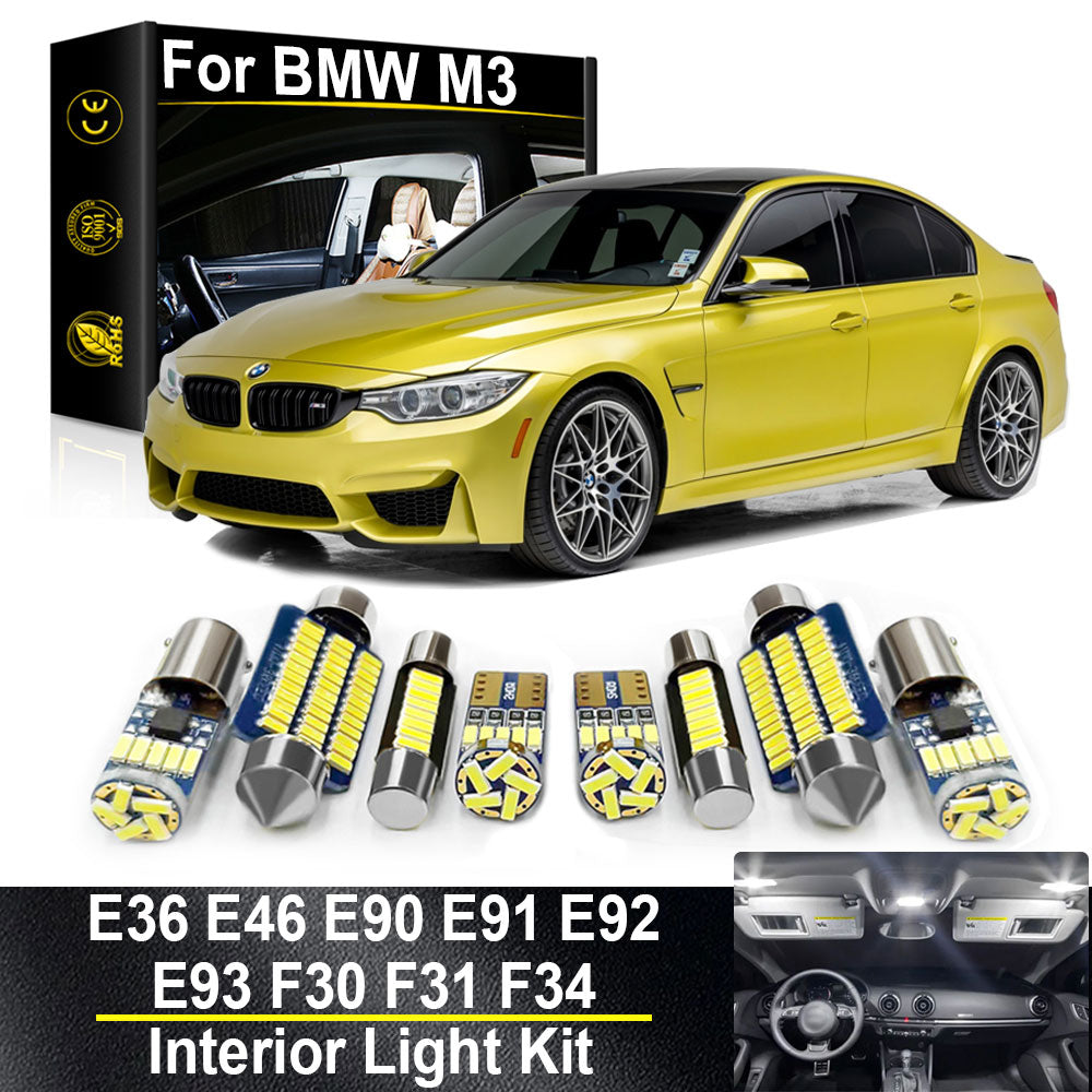 AutoGlowLED BMW 3 Series LED Interior Light Kit Canbus Error Free