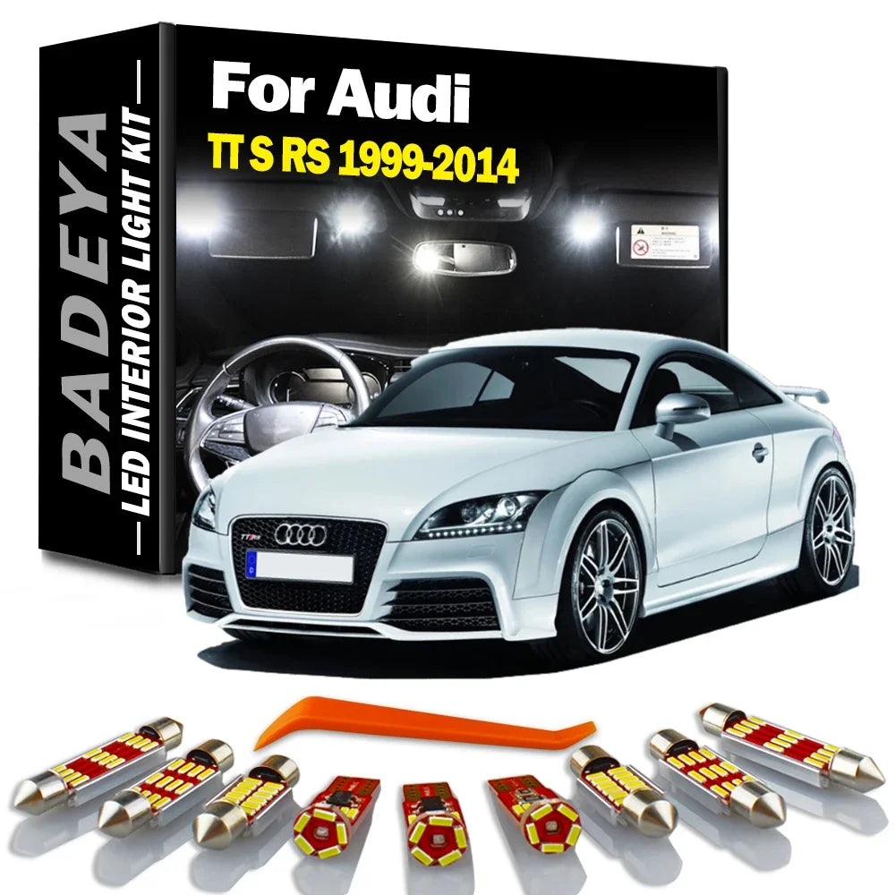 AutoGlowLED LED Interior Dome Map Reading Light Kit for Audi TT MK1 MK2 1999-2014