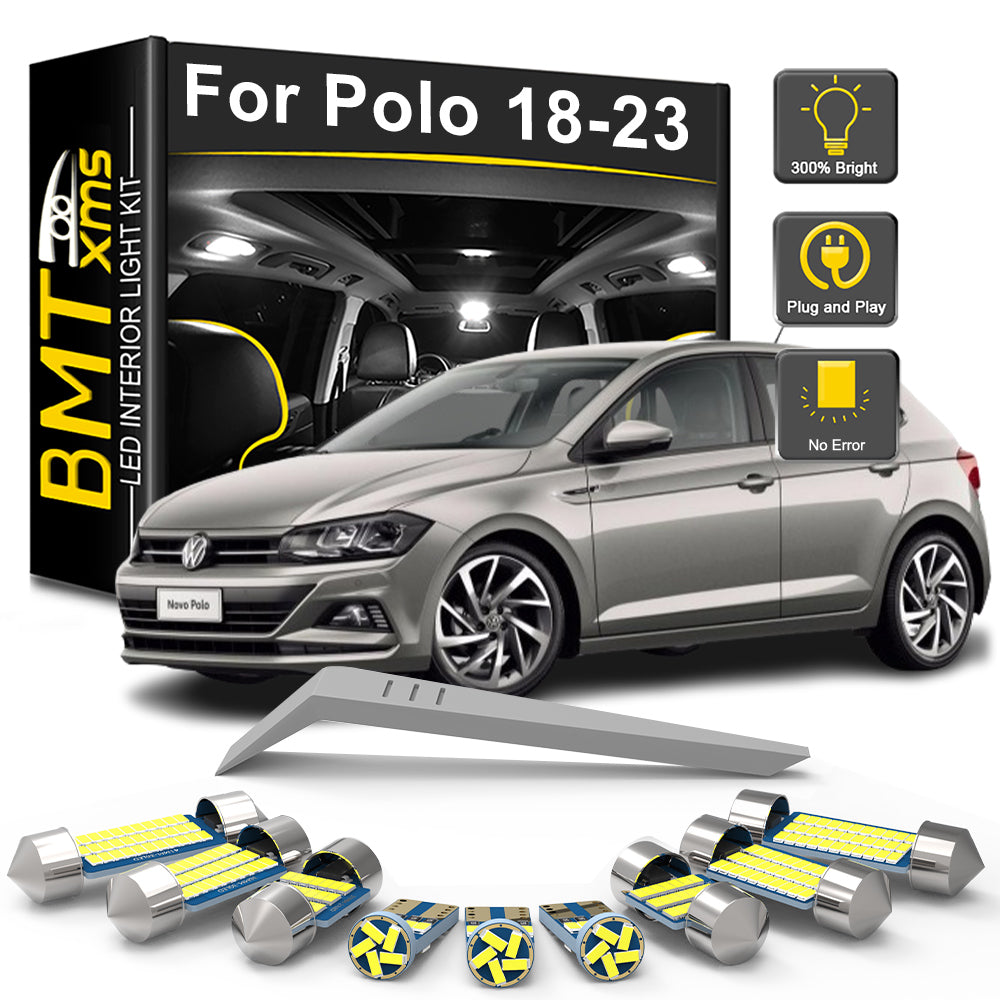 AutoGlowLED Canbus LED Interior Light Kit for VW Polo MK6 VI AW1 BZ1 2018-2023