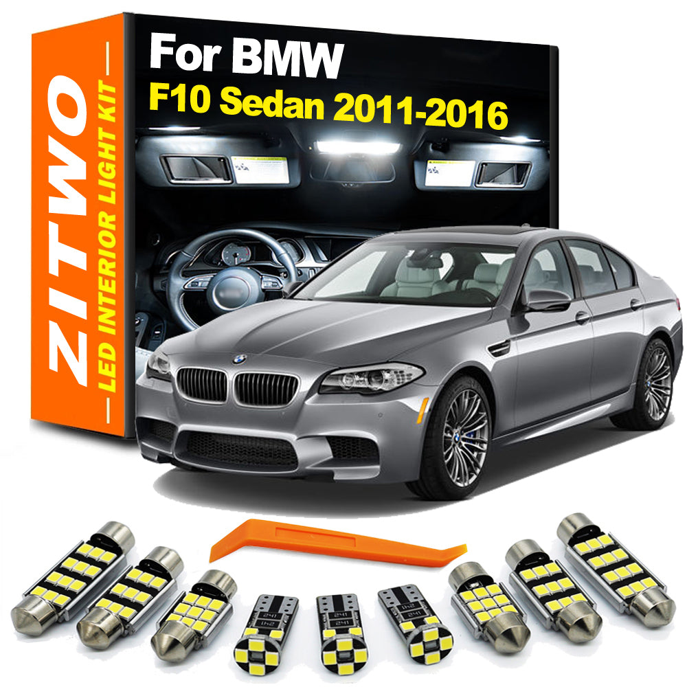 AutoGlowLED 18Pcs LED Interior Light Kit for BMW 5 Series F10 2011-2016