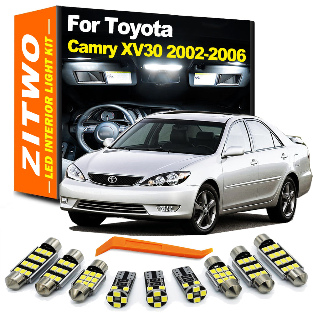 AutoGlowLED 15Pcs LED Interior Light Kit for Toyota Camry XV30 2002-2006