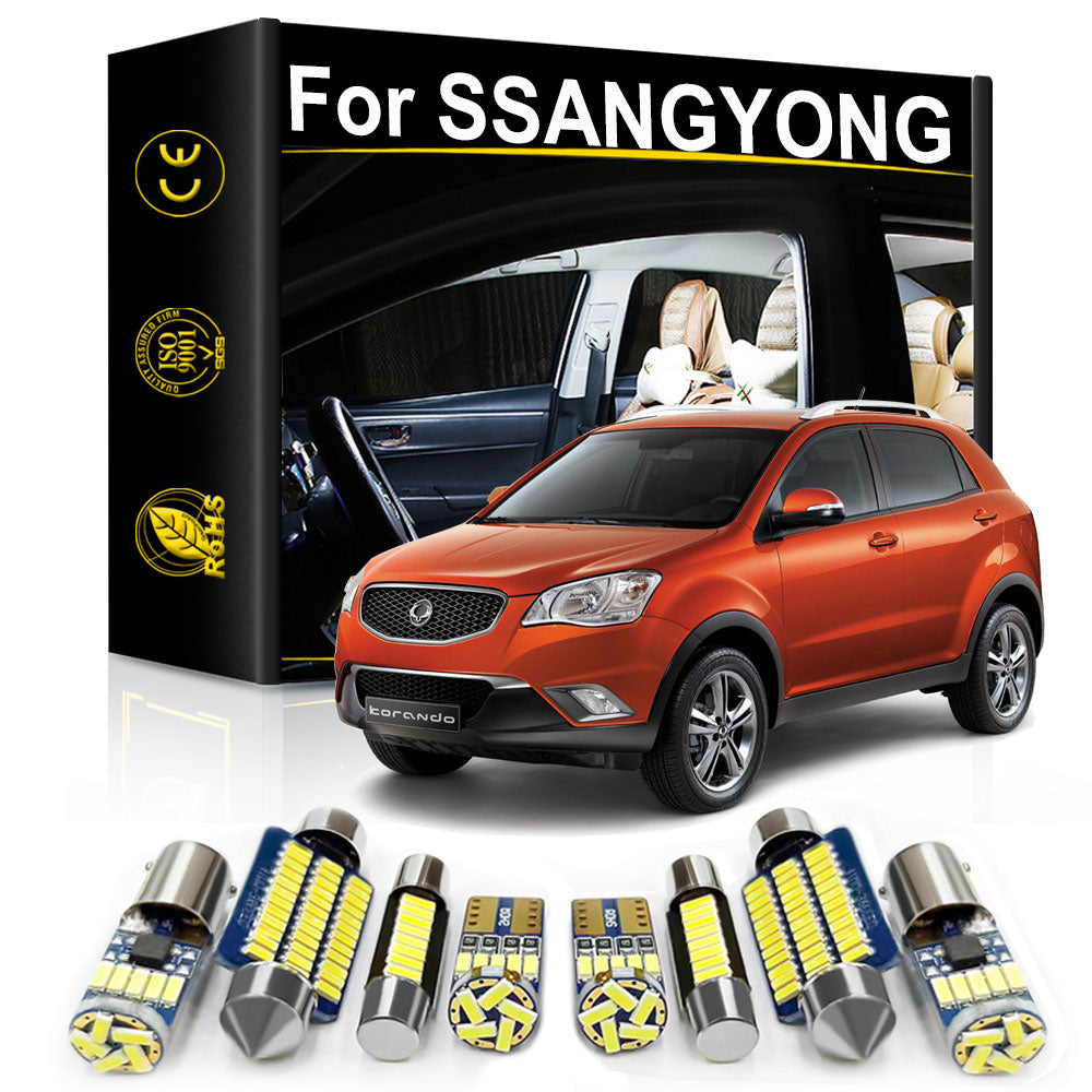 AutoGlowLED LED Interior Light Kit for Ssangyong Korando Rexton Tivoli
