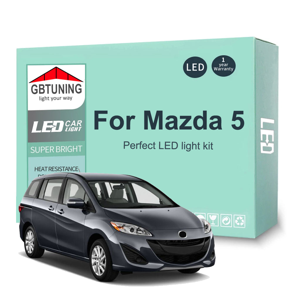 AutoGlowLED LED Interior Light Kit for Mazda 5 2006-2015 Canbus No Error