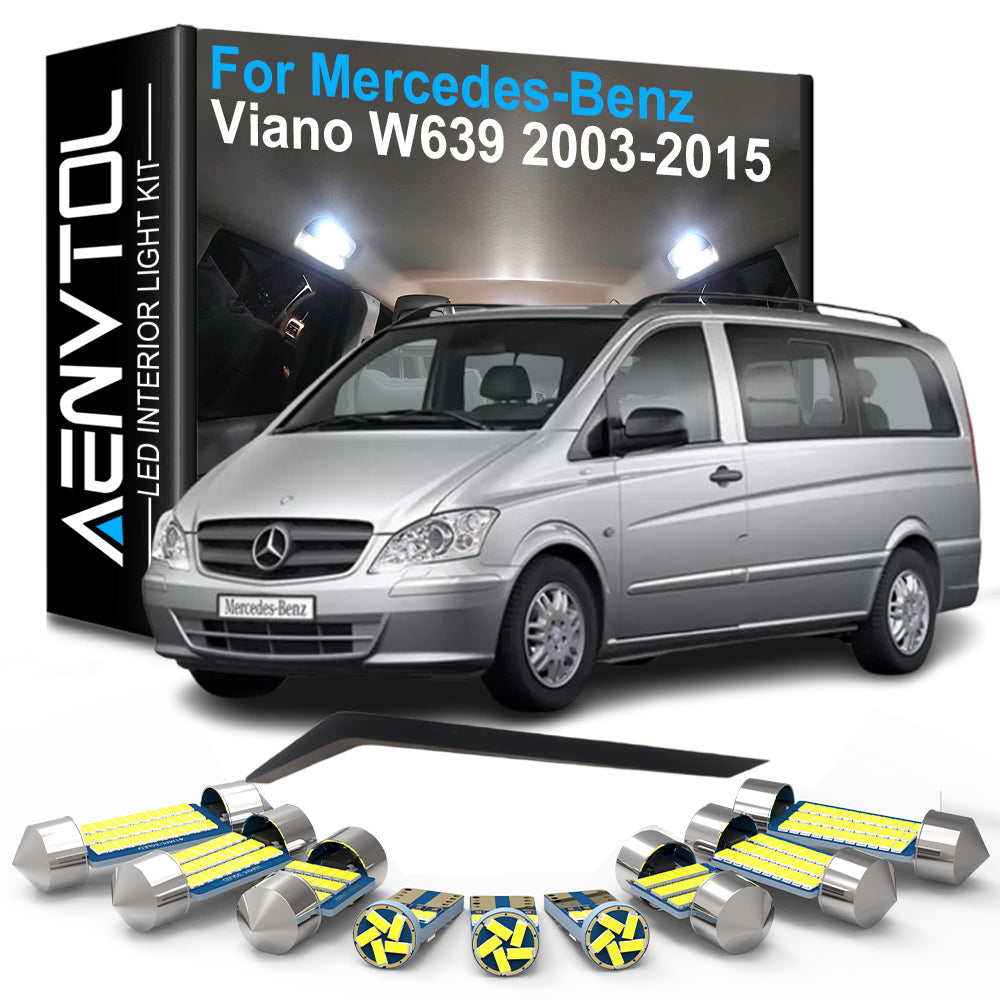 AutoGlowLED LED Interior Light Kit for Mercedes-Benz Viano W639 Canbus
