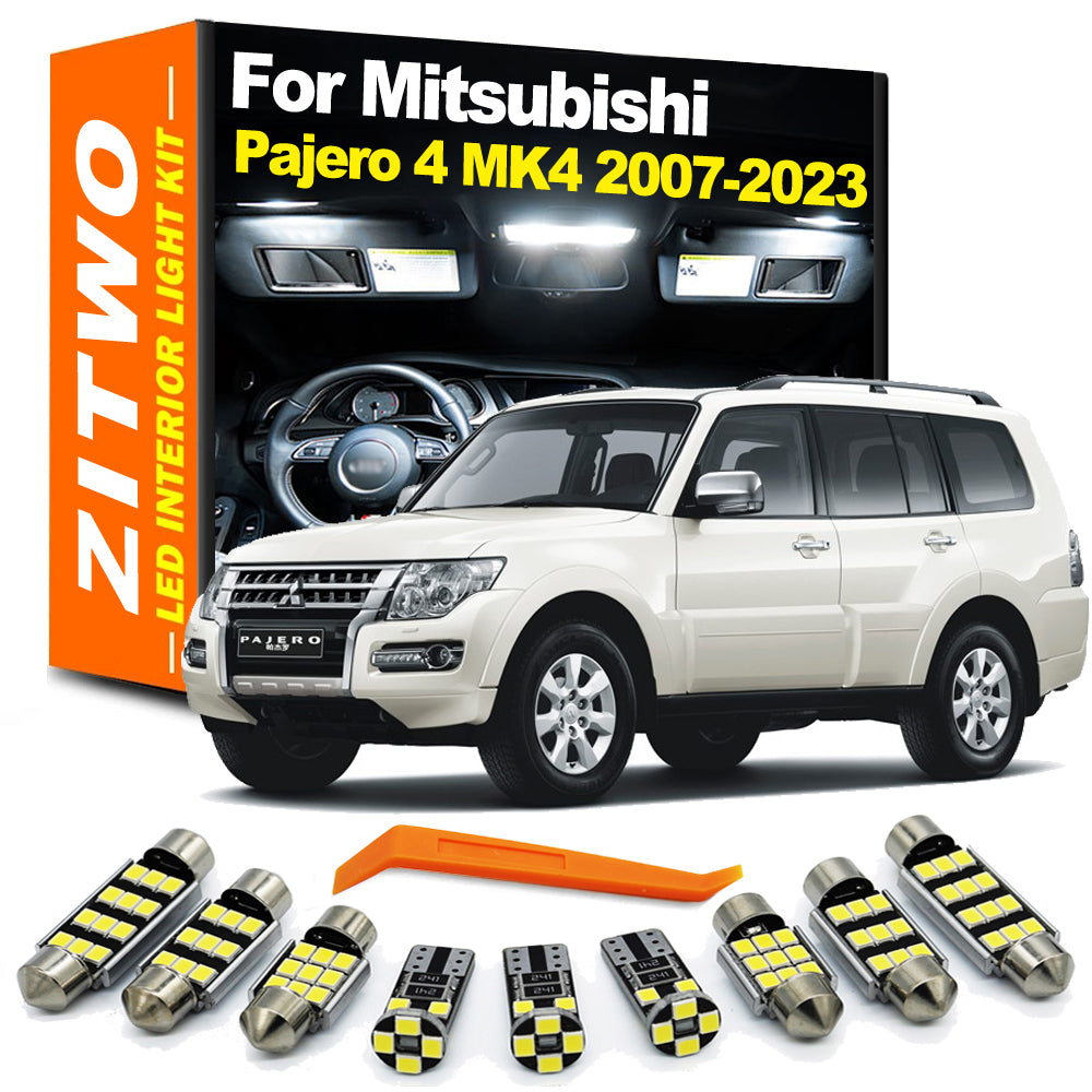 AutoGlowLED 11pc LED Interior Light Kit for Mitsubishi Pajero 2007-2023