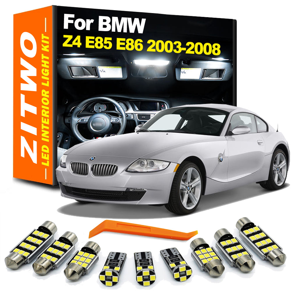 AutoGlowLED 12Pcs LED Interior Light Kit for BMW Z4 E85 E86 2003-2008